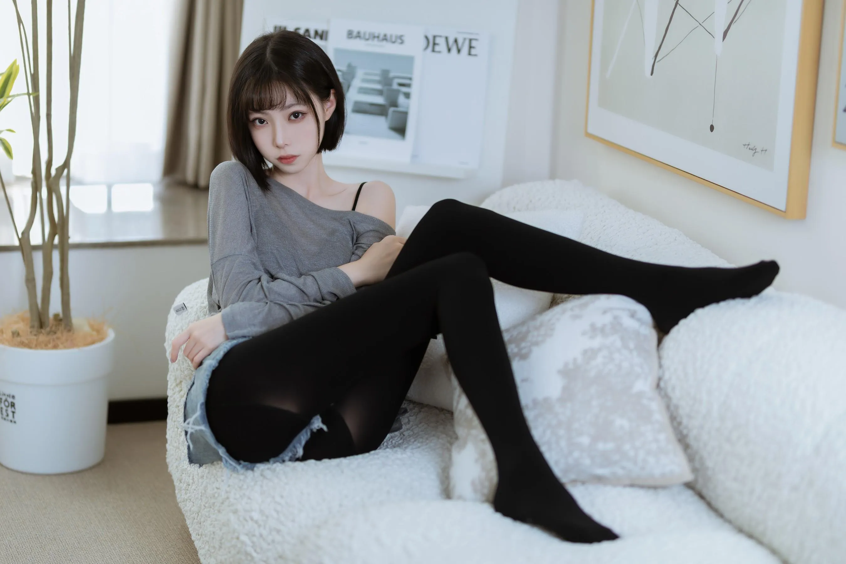 许岚LAN – NO.27 半透毛衣 [41P]插图